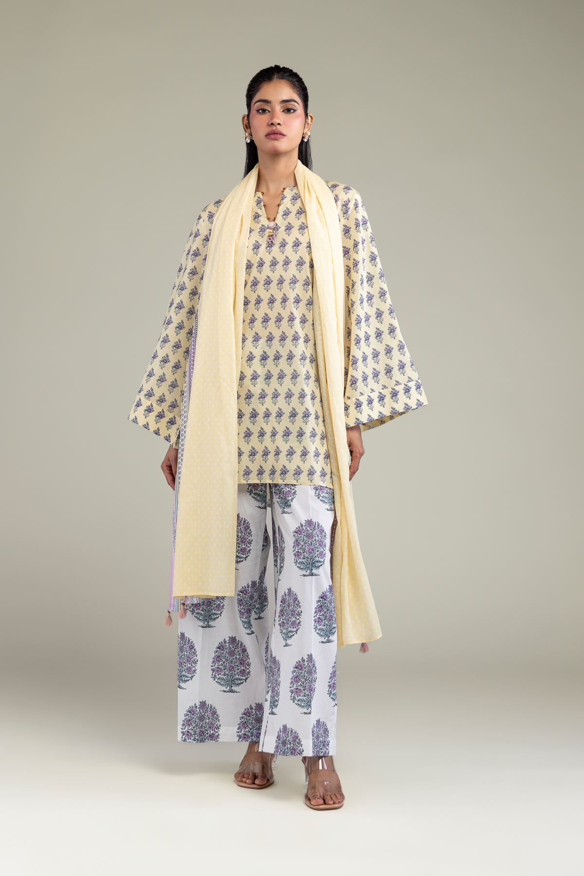 Printed Lawn Fabrics 3 Piece - A22-26-201FC1-VG