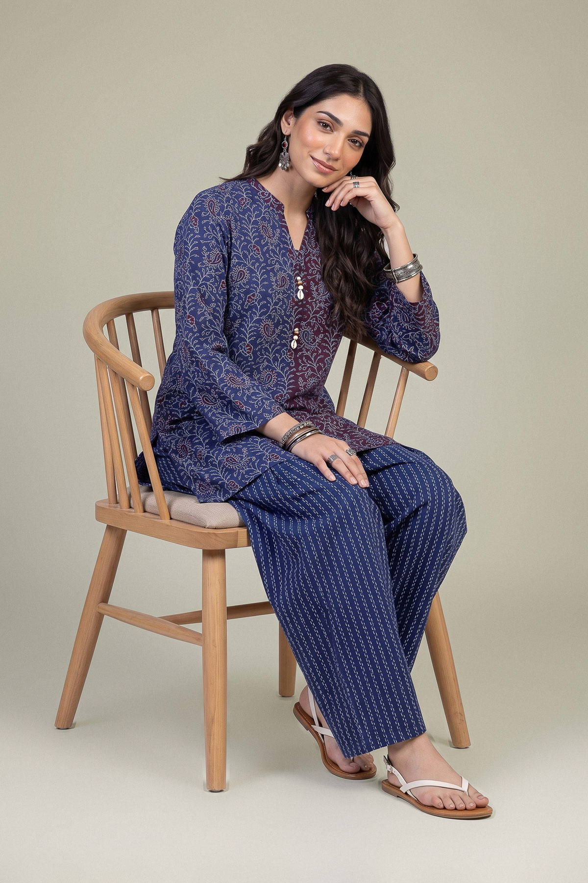 Printed Light Khaddar Khaddar Printed Shalwar - 2-26-202-A-D-VG