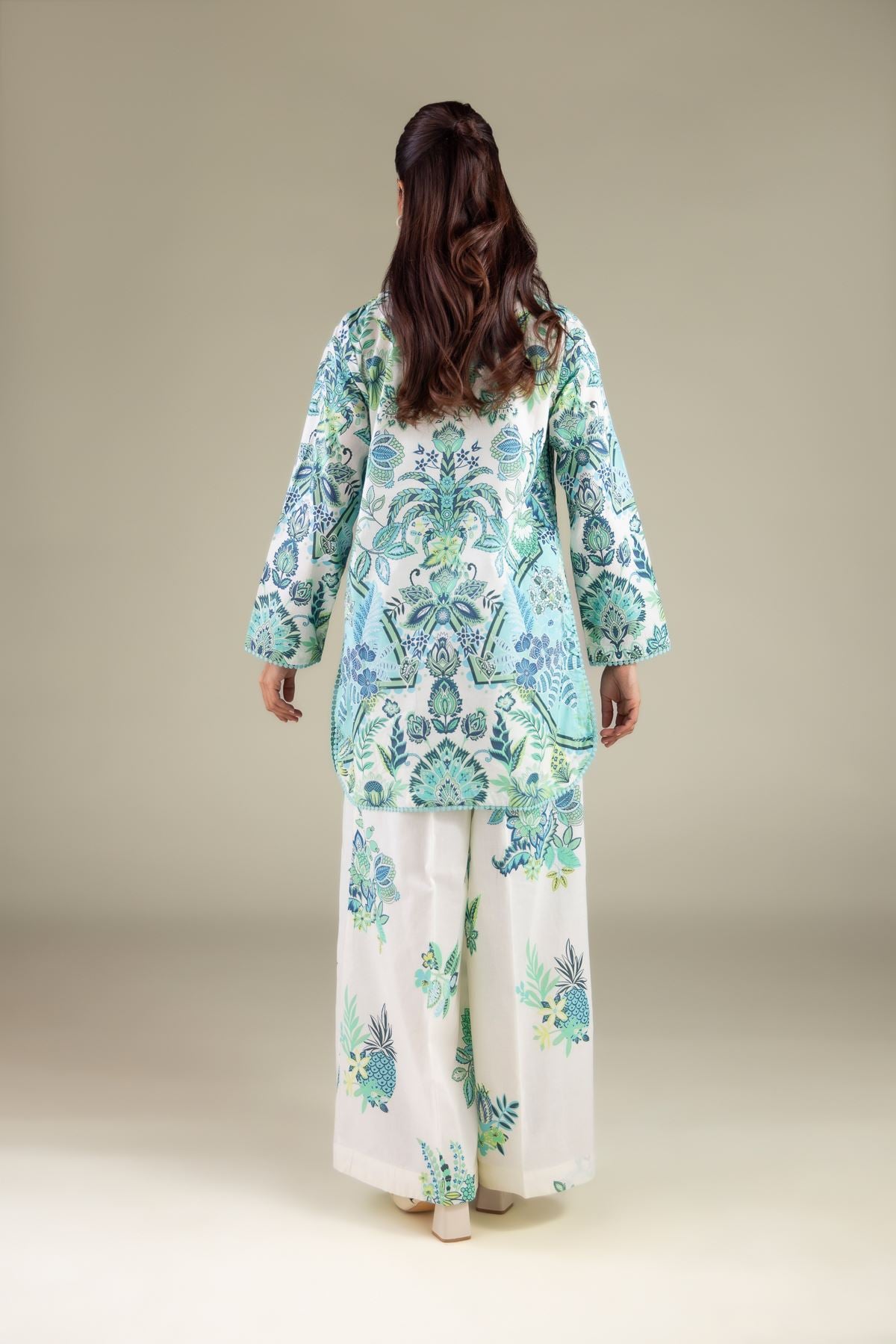 Printed Cambric Regular Fit Kurta - 2-26-110-A-F-VG