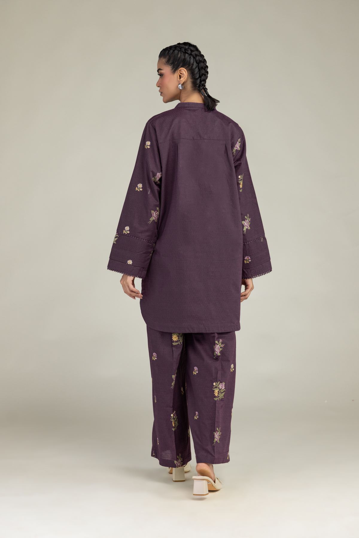 Embroidered Cotton Dobby Cotton Dobby Kurta - 25-10-12E5-12TA-VG
