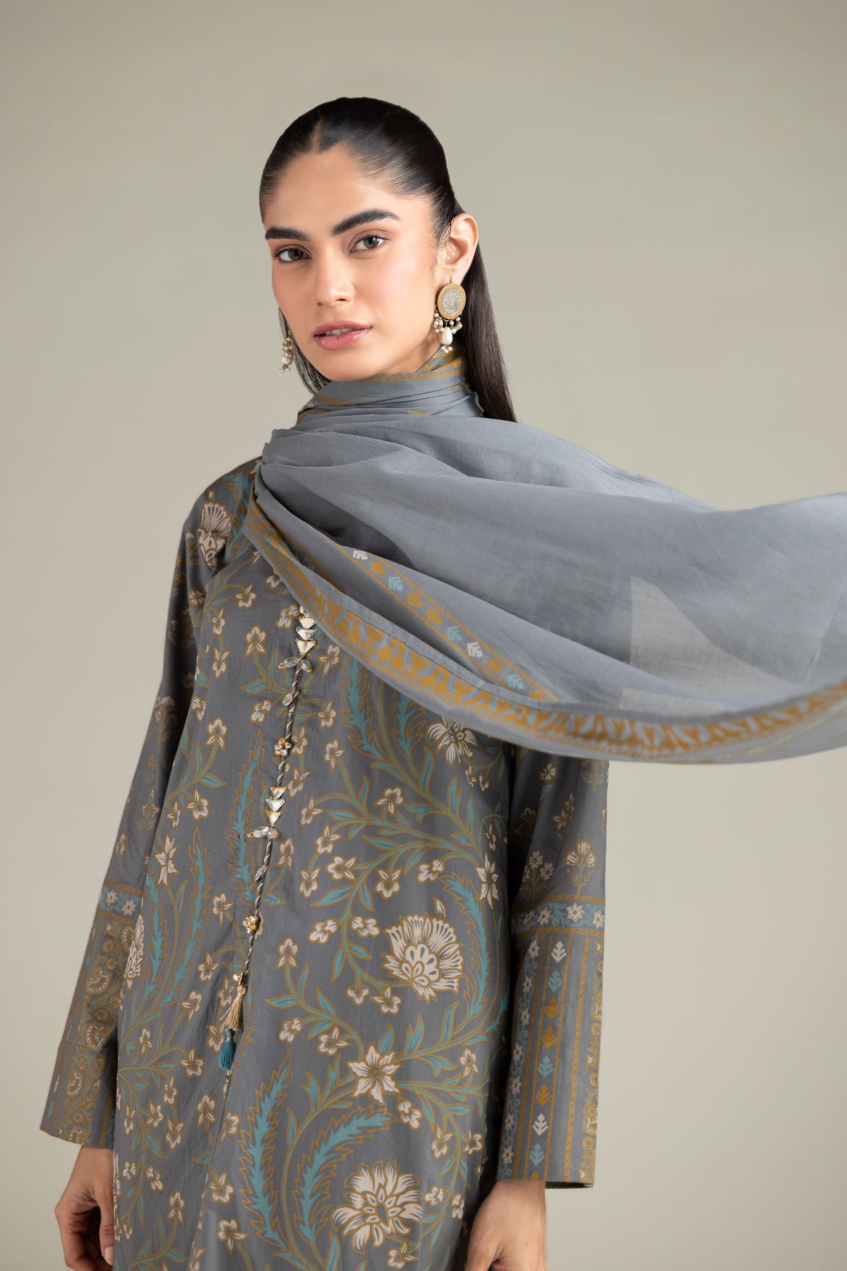 Lawn Dupatta - 6-26-102-A-B-VG