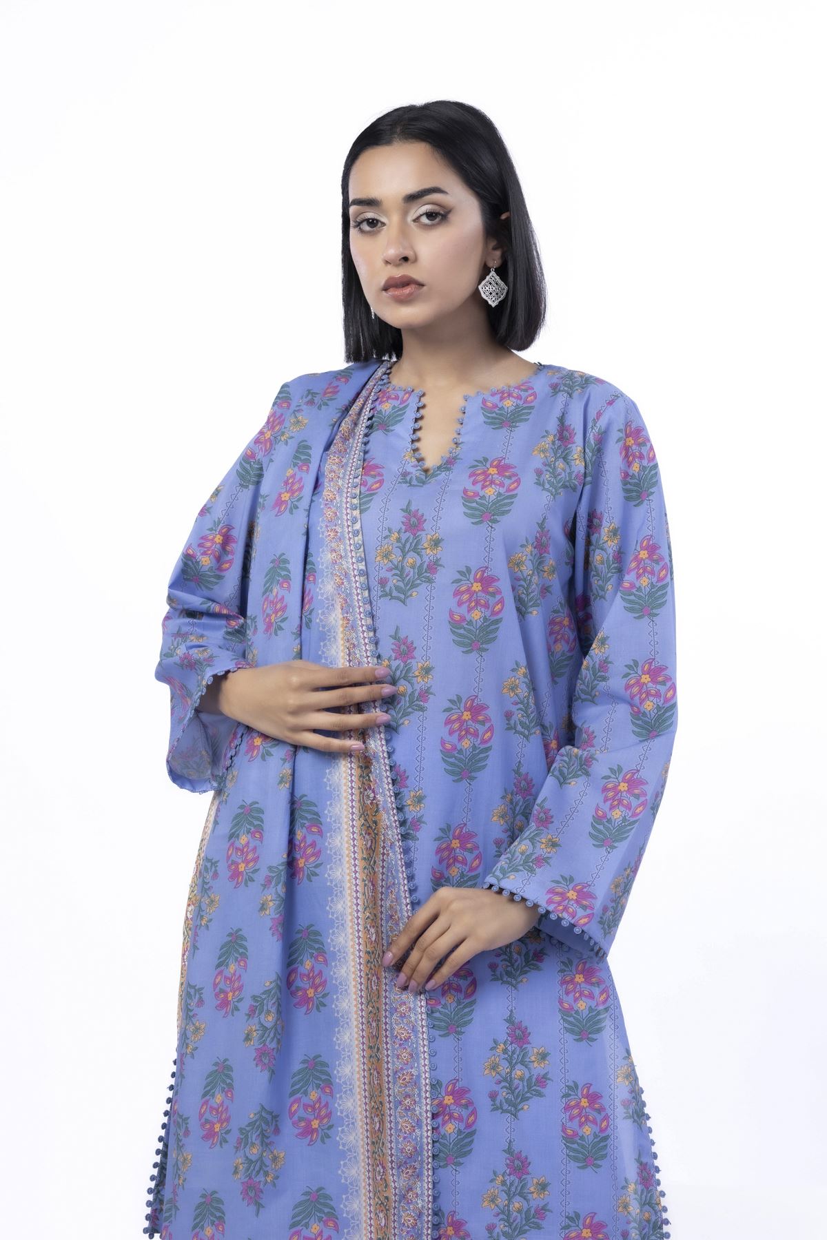 Printed Cotton Fabrics 3 Piece - KW38A-VG