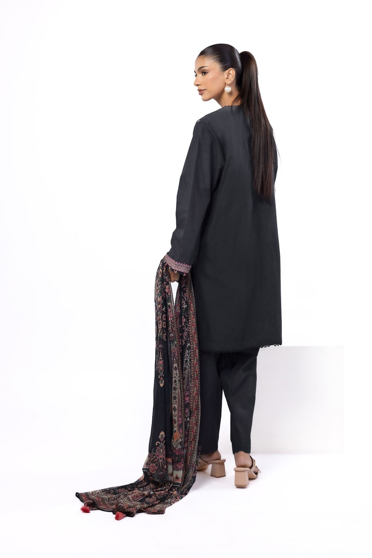 Embroidered Cambric Tailored 3 Piece - CA27AST-VG