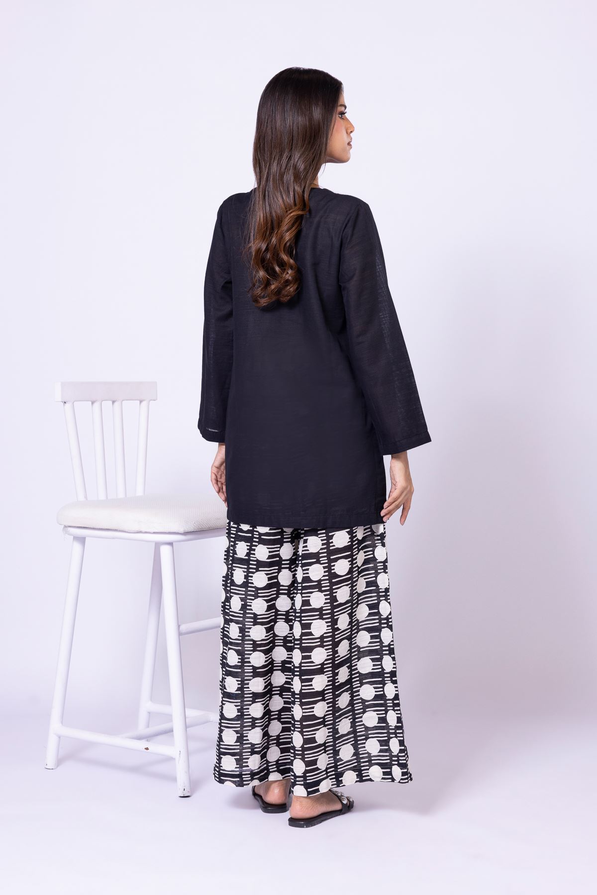 Dyed Textured Cotton Kurta - 25-10-12E6-07TB-VG
