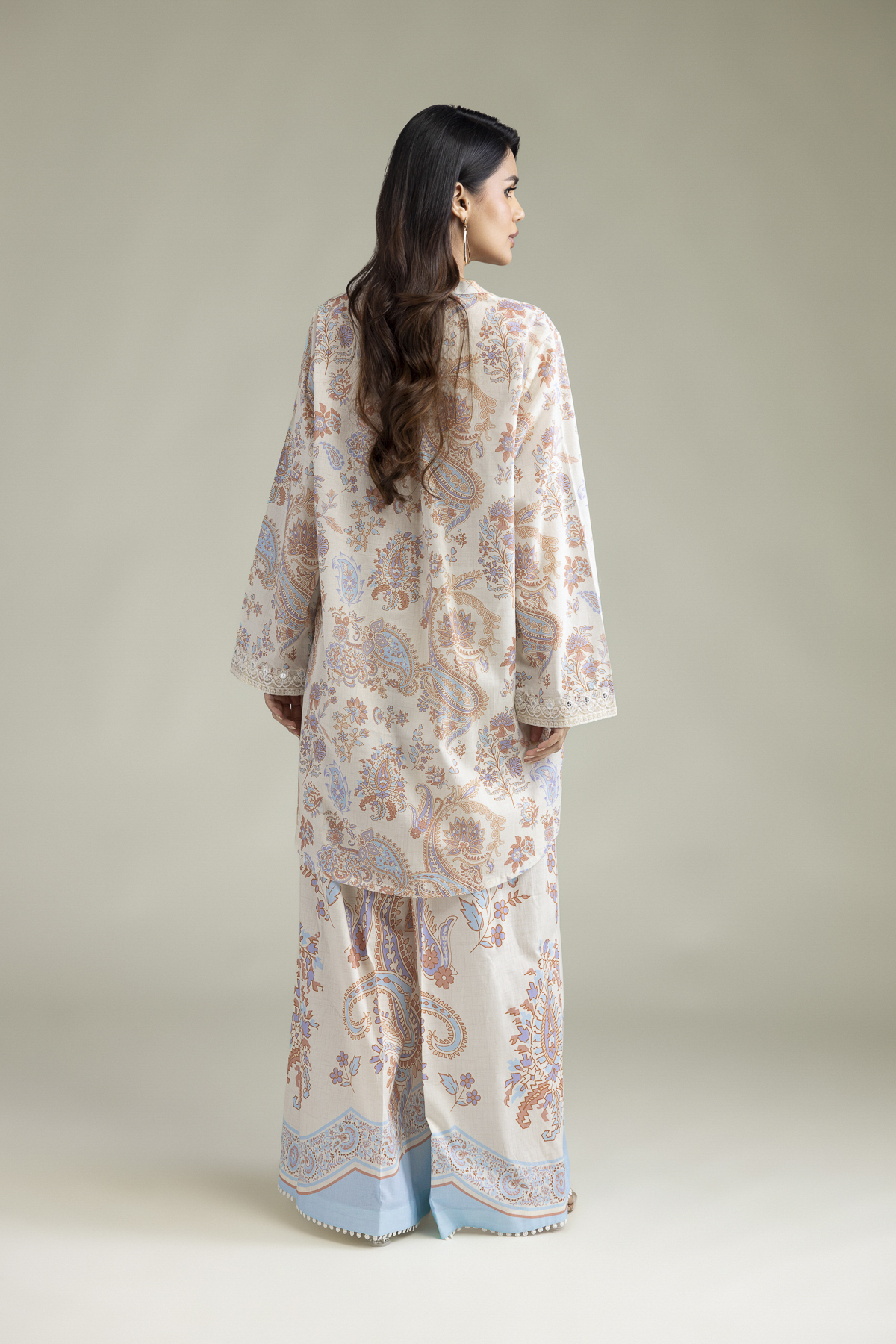 Embroidered Cambric Fabrics 2 Piece | Top and Bottom - A22-26-209FB1-VG