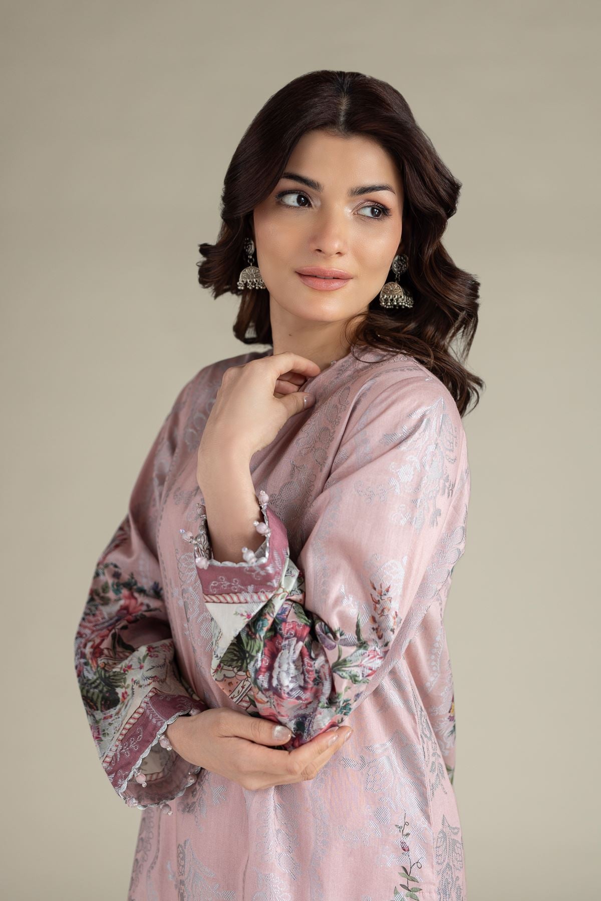 Printed Jacquard Fabrics 2 Piece | Top and Bottom - A113-26-106EC2-VG