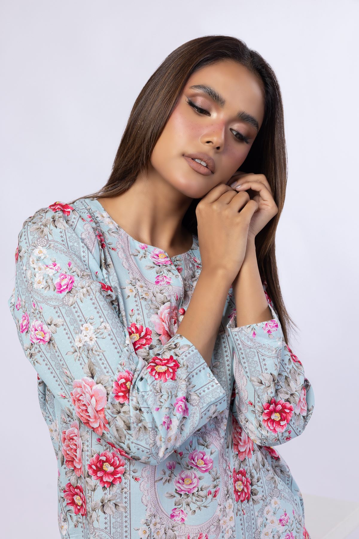 Printed Cotton Dobby Kurta - 25-10-11E6-08TA-VG