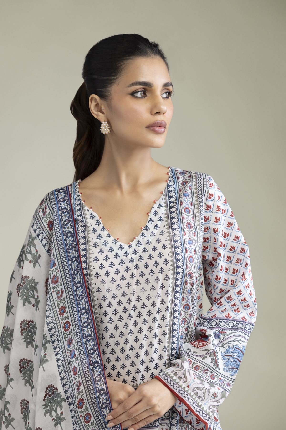 Embroidered Lawn Lawn Tailored 3-Piece - 2-26-301-B-F1-VG