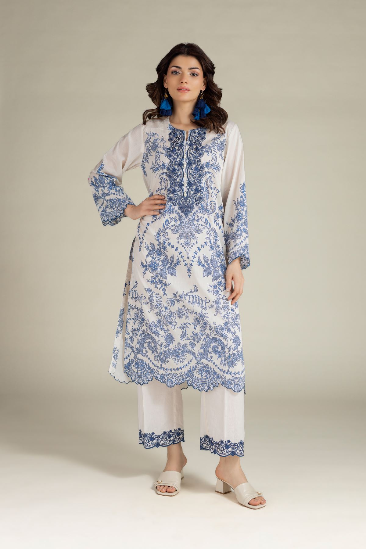 Printed Lawn Lawn Tailored Set - T-A113-26-111EF2-VG