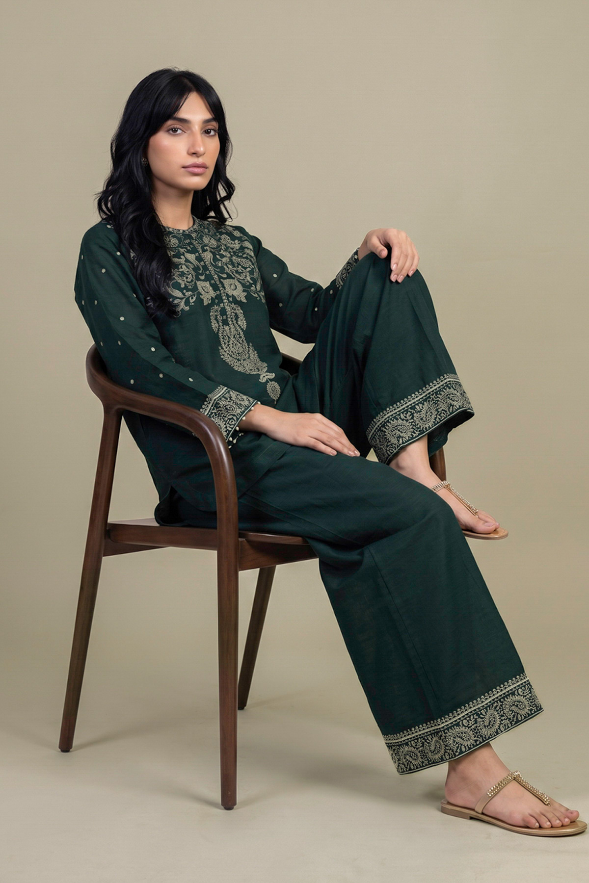 Printed Light Khaddar Light Khaddar Kurta - 2-26-308-A-G1-VG