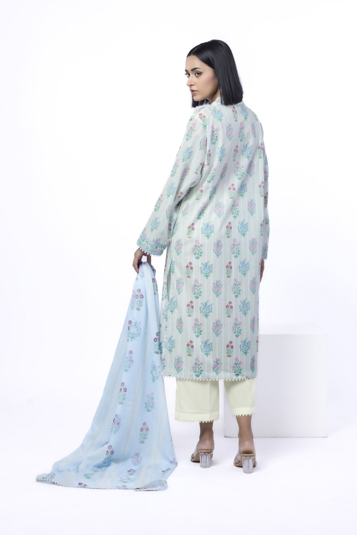 Printed Cotton Fabrics 3 Piece - LK08A-VG
