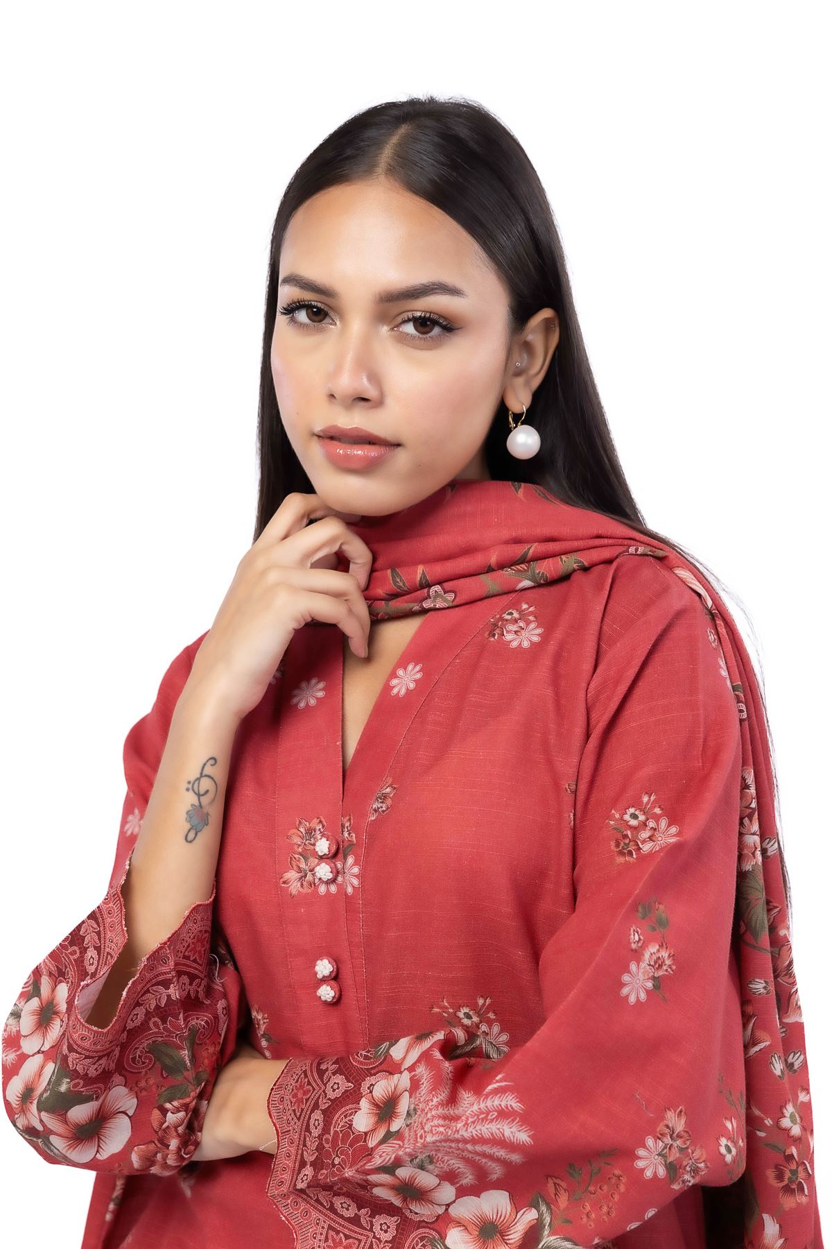 Printed Khaddar Tailored 3 Piece - LKN71BST-VG