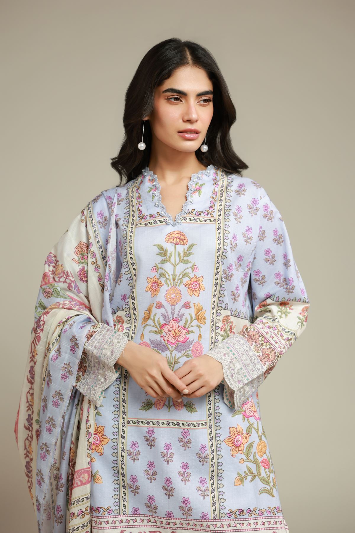 Embroidered Textured Lawn Lawn Tailored 3-Piece - T-A22-26-123FE1-VG