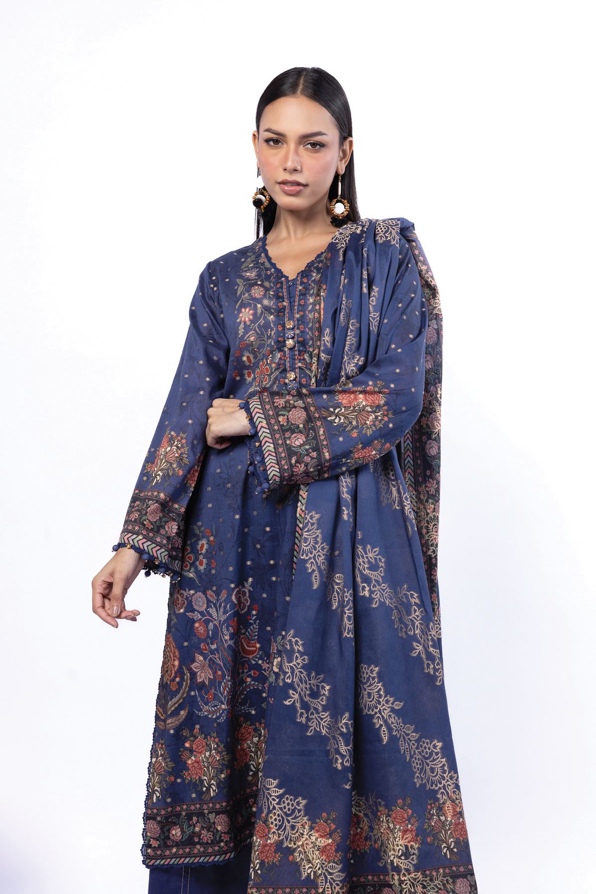 Printed Jacquard Tailored 3 Piece - T-A22-26-109FJ2-VG