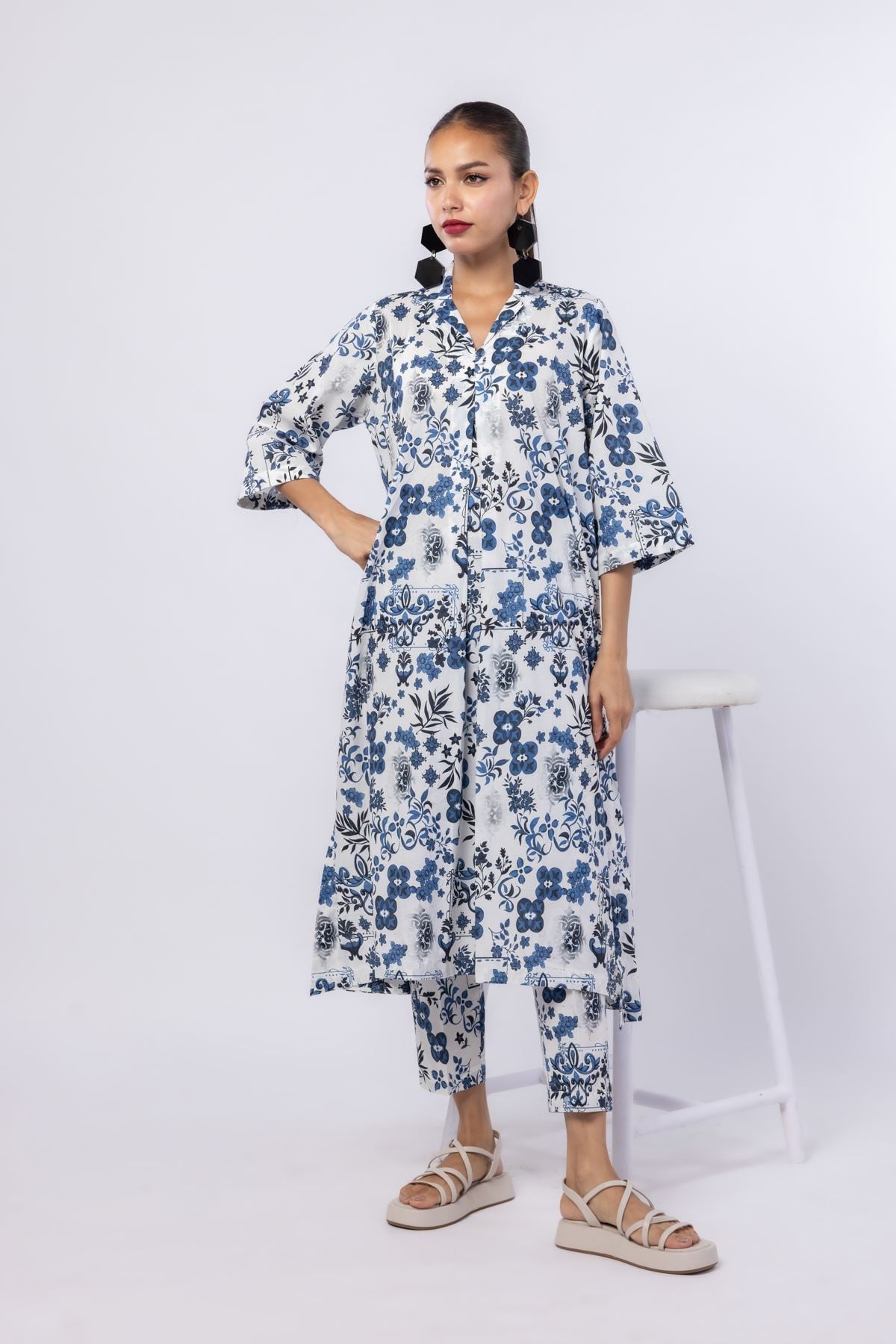 Printed Cambric Pants - 25-04E41-06BB-VG