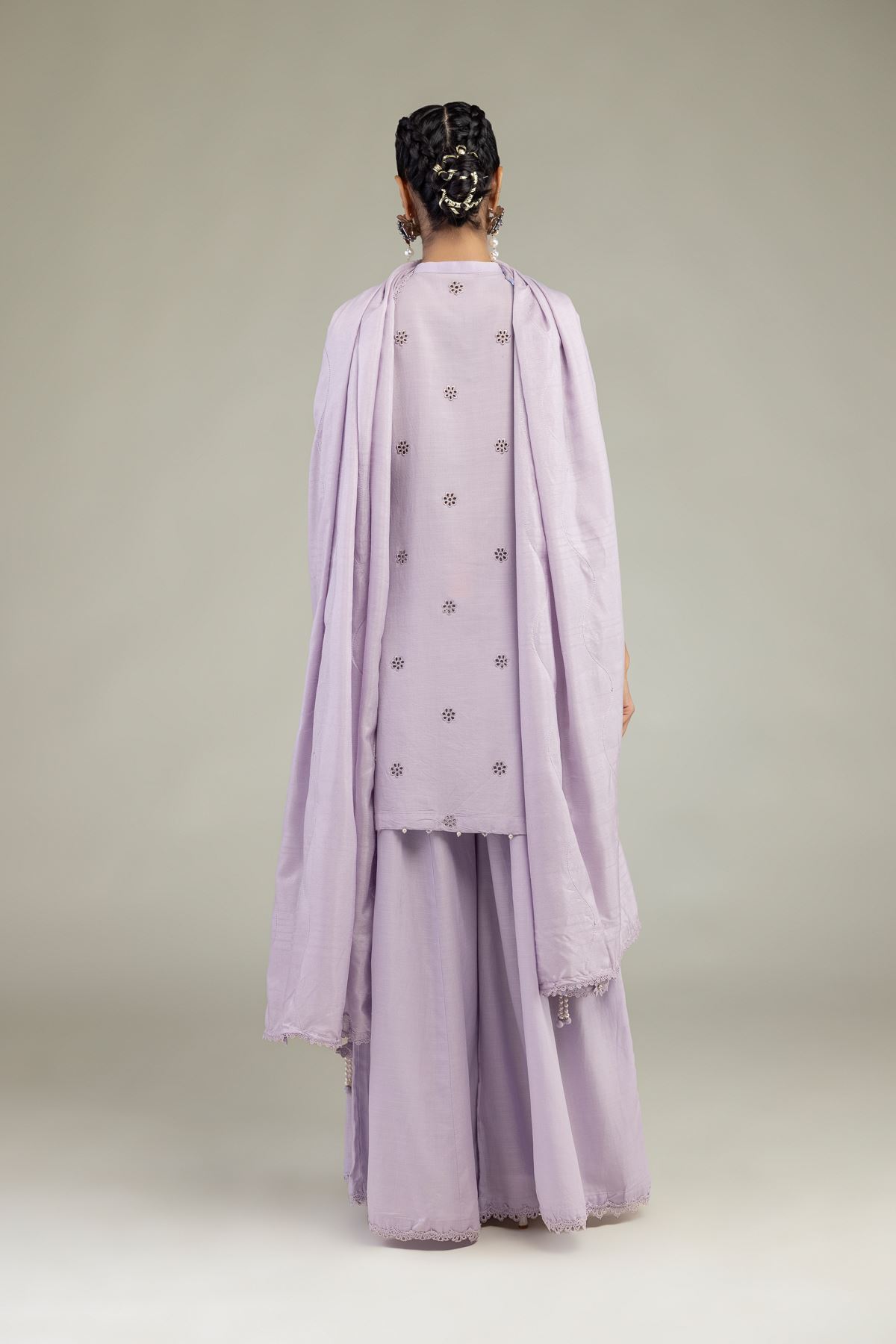 Raw Silk 3-Piece Co-ord Set - T-A11-26-118FI2-VG