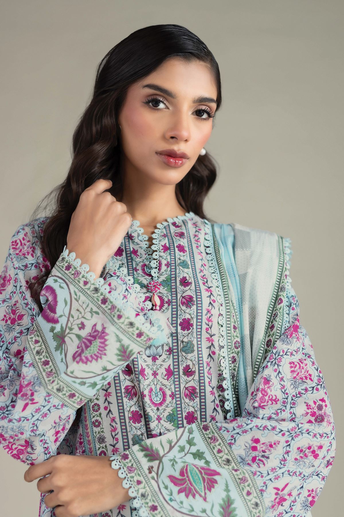Printed Cambric Cambric 3-Piece Outfit - T-A33-26-104FD1-VG