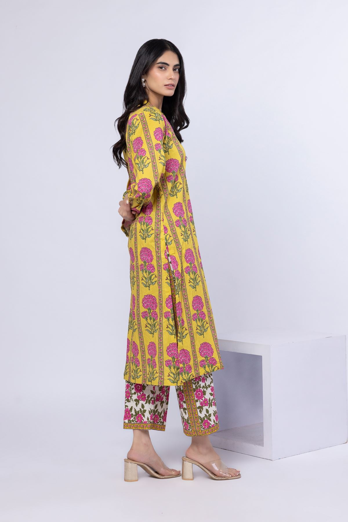 Printed Ripple Crinkle Pants - 25-05E57-01BB-VG