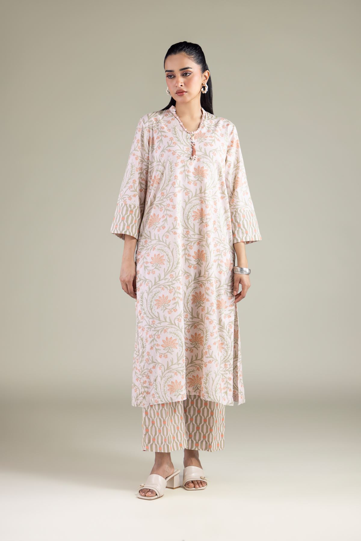 Printed Cambric Printed Cambric Kurta - 1-26-147-A-F-VG
