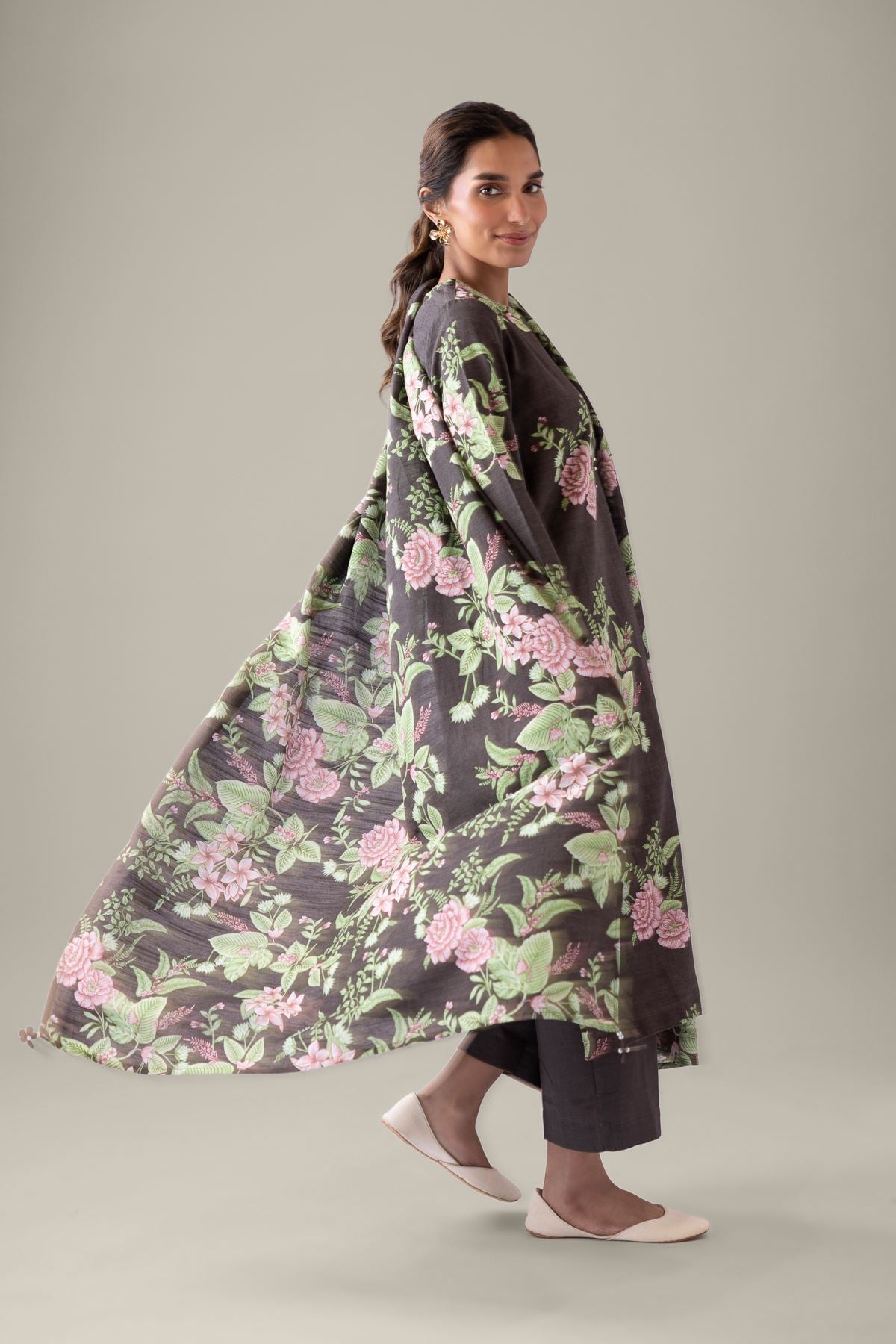 Printed Textured Cotton Dupatta - 25-09-12E2-04TA-VG