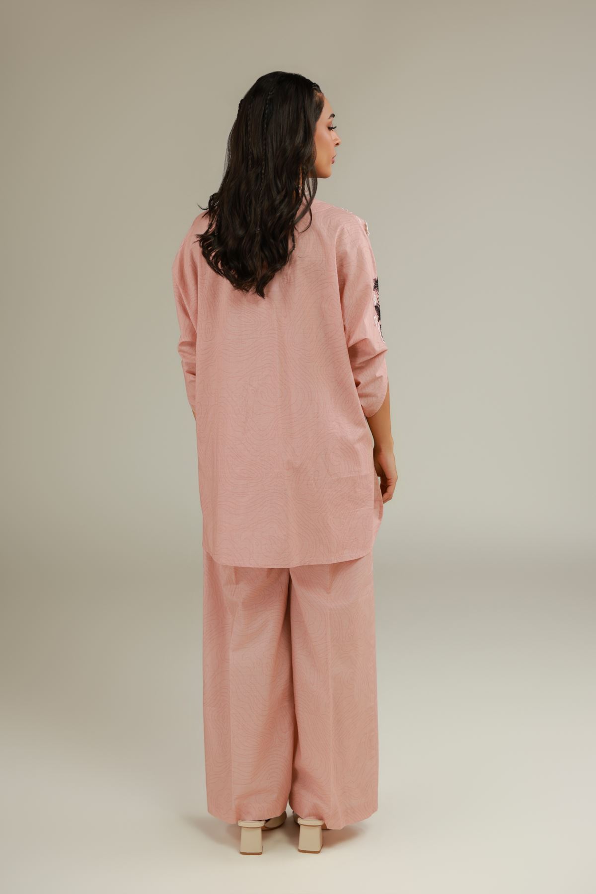 Embroidered Cotton Dobby Floral Cotton Kurta - 25-09-11E10-02TB-VG