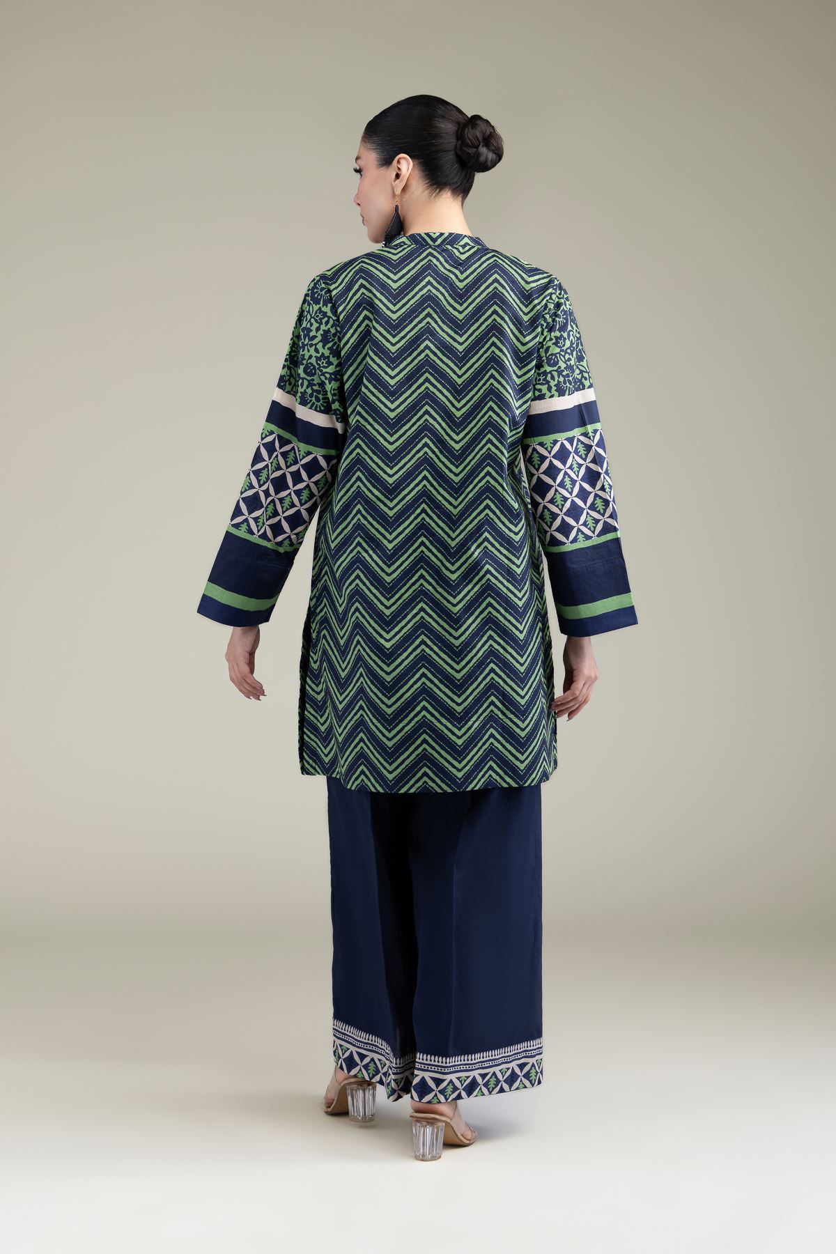 Printed Cambric Short Cambric Kurta - 1-26-209-A-E2-VG