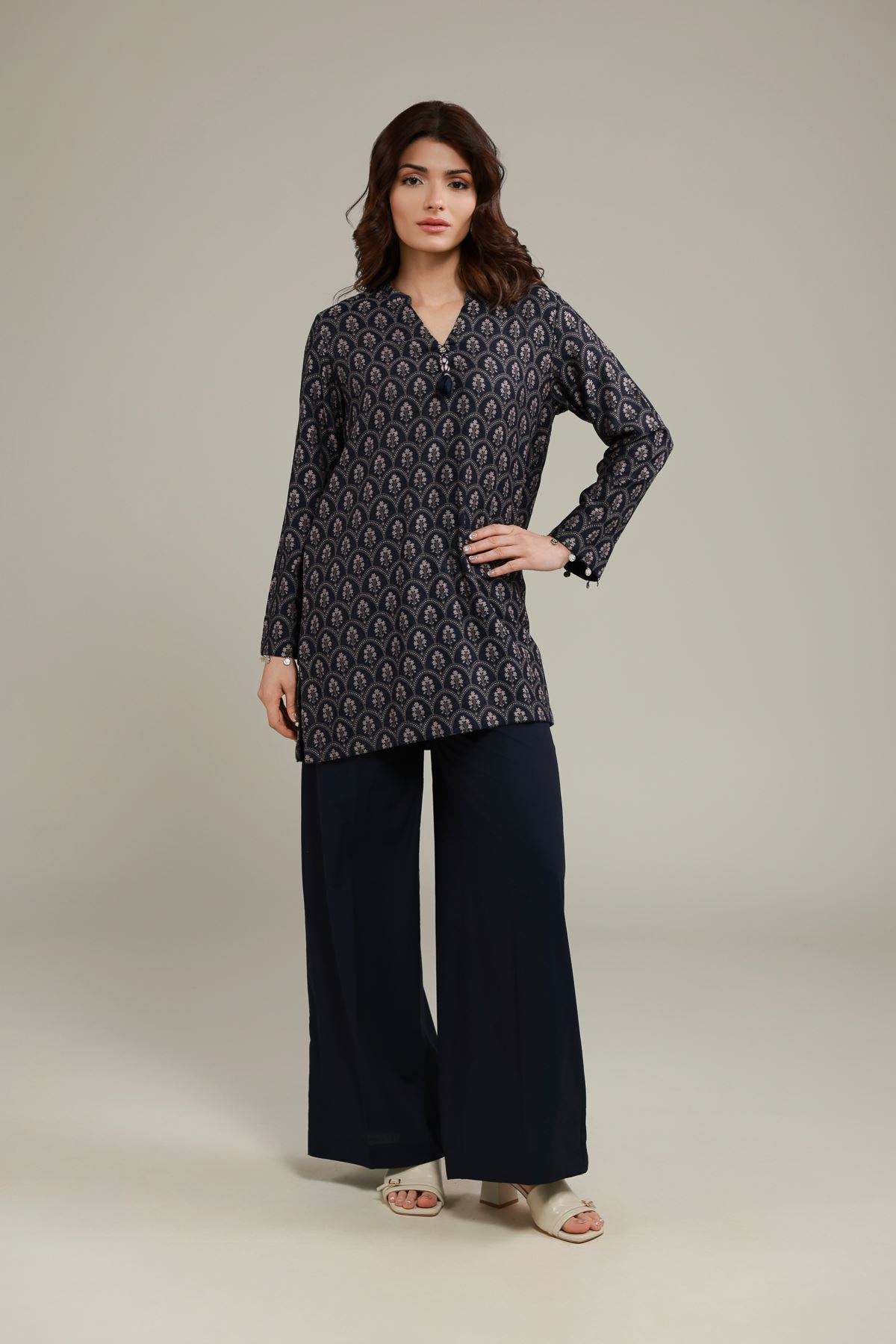 Dyed Jacquard Pants - 25-10-11E9-08TB-VG