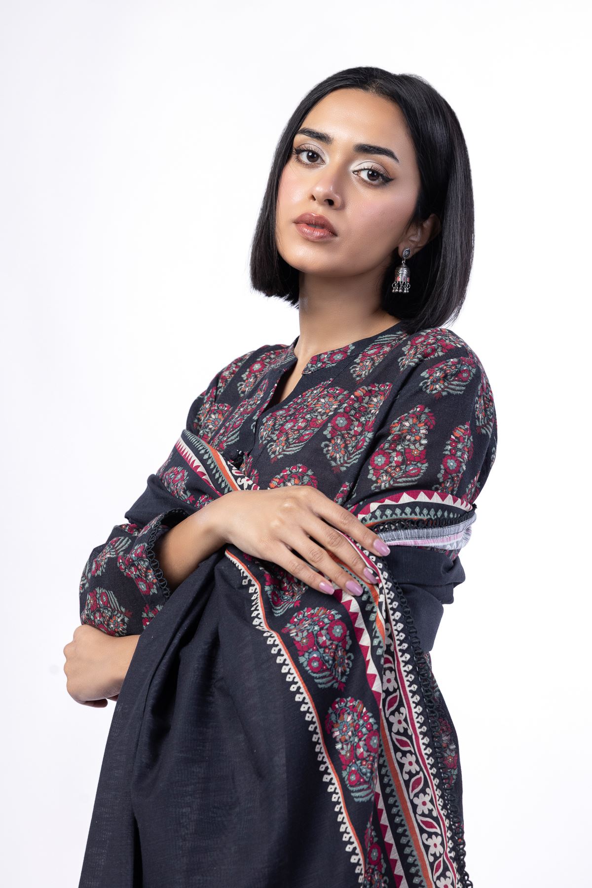 Printed Light Khaddar Tailored 3 Piece - CV05AST-VG