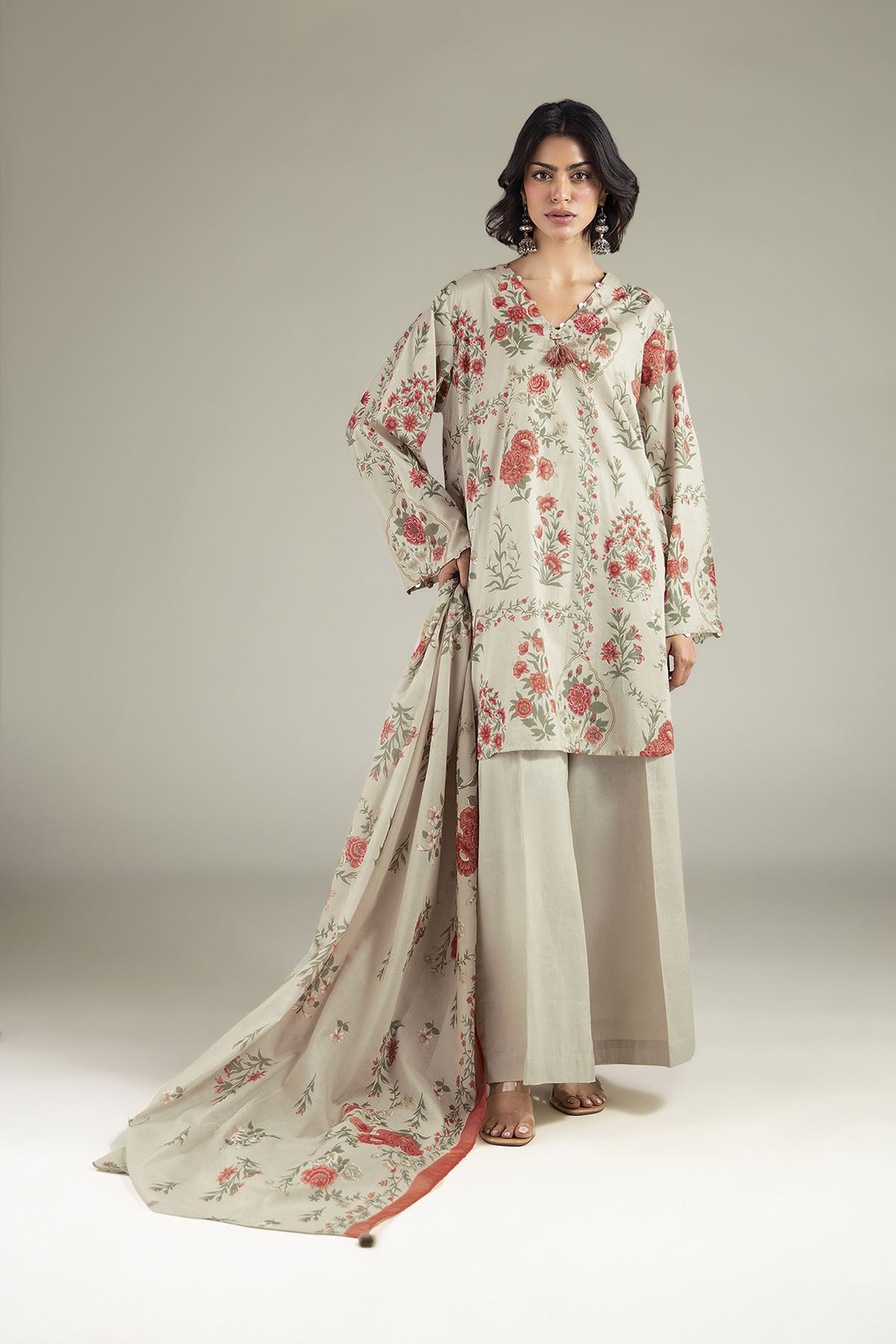 Printed Lawn Lawn 3-Piece Tailored - 25-10-12E9-10TB-VG