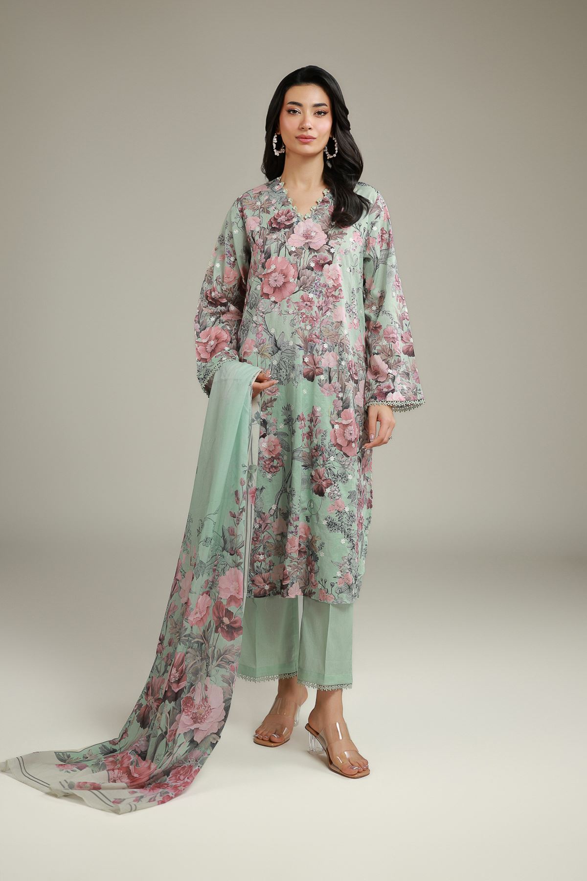 Embroidered Lawn Lawn Tailored 3-Piece - 1-26-209-A-E2-VG