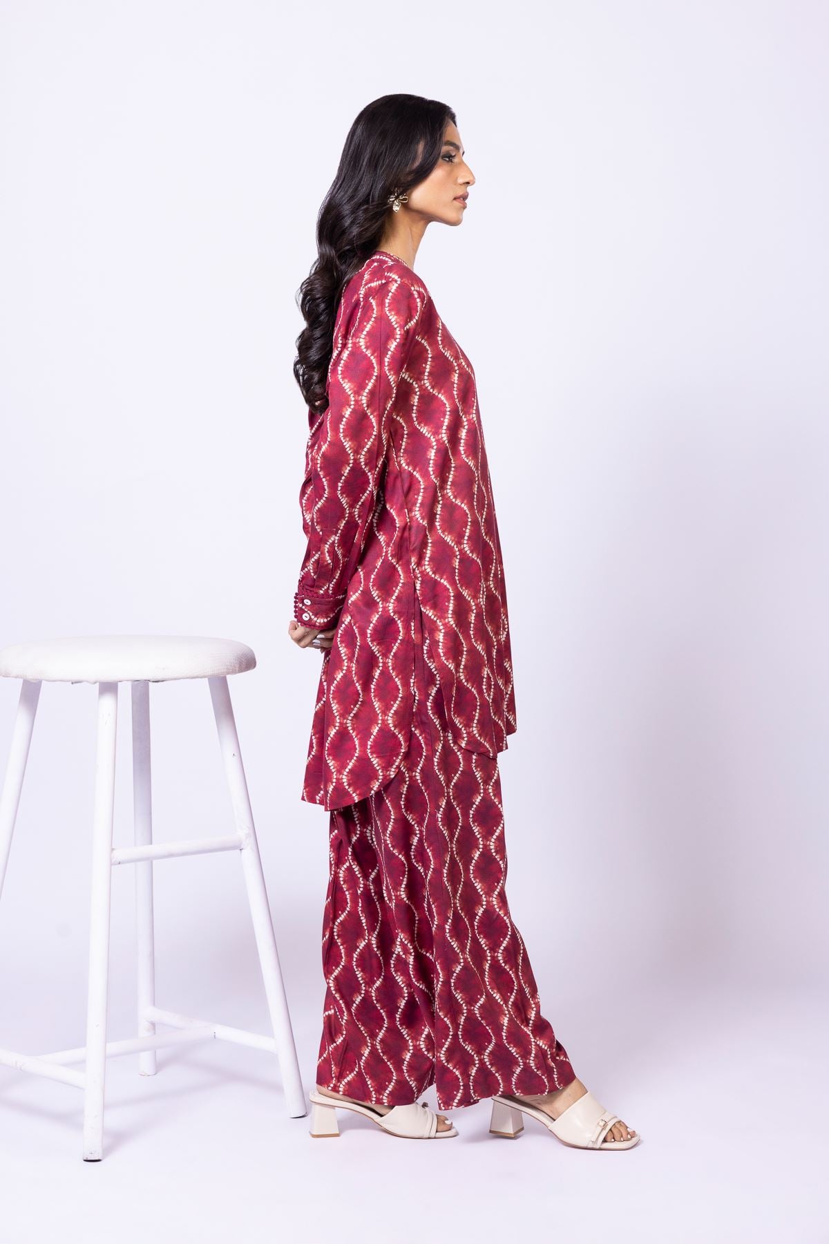 Printed Marina Pants - 25-09-10E8-07TA-VG