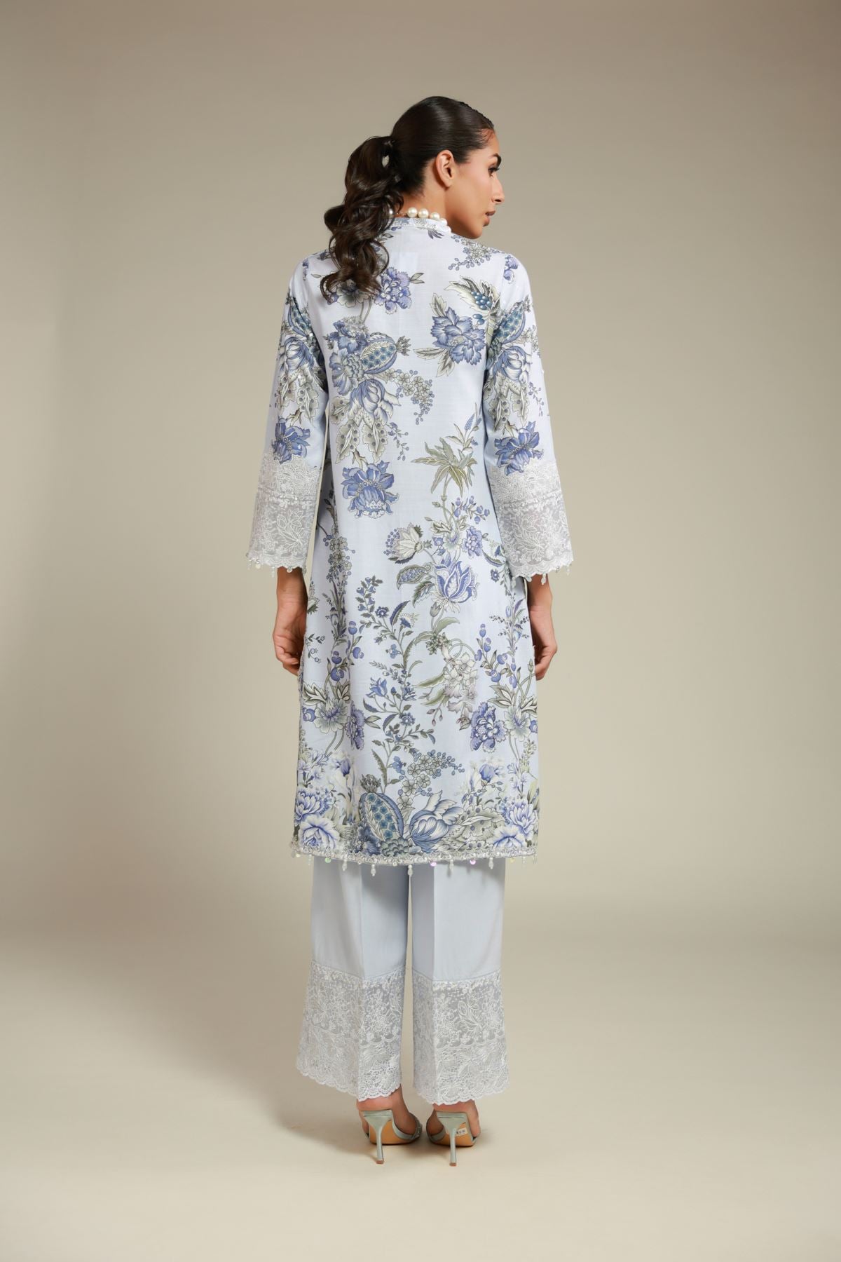 Embroidered Raw Silk Kurta - 1-26-108-A-F-VG