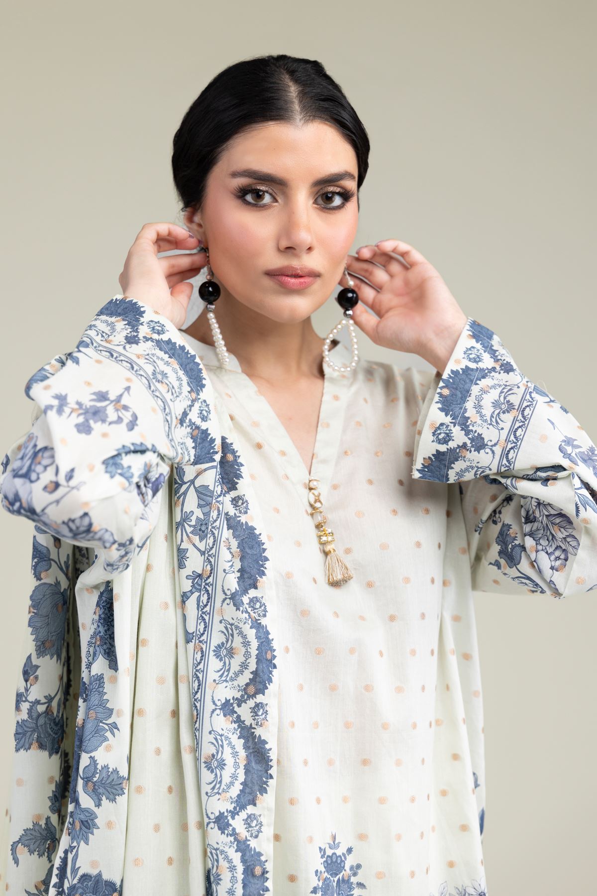 Printed Jacquard 3 Piece Tailored - 1-26-301-B-I1-VG