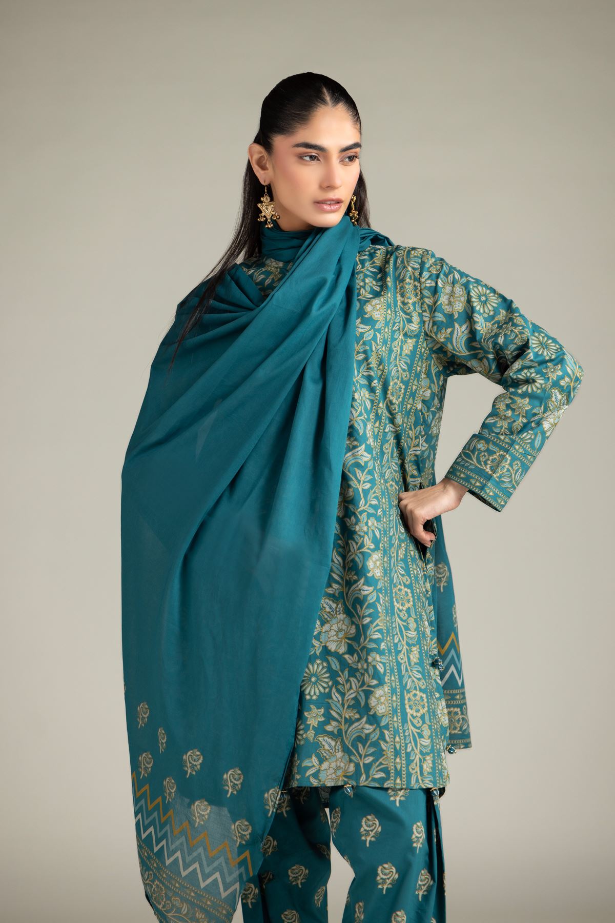 Lawn Dupatta - 1-26-127-A-B-VG