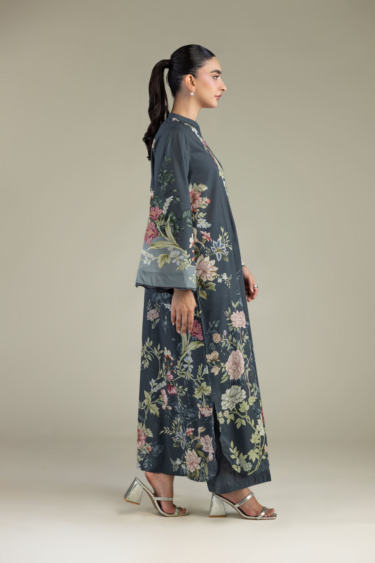 Printed Cambric Floral Printed Pants - 2-26-308-A-G1-VG