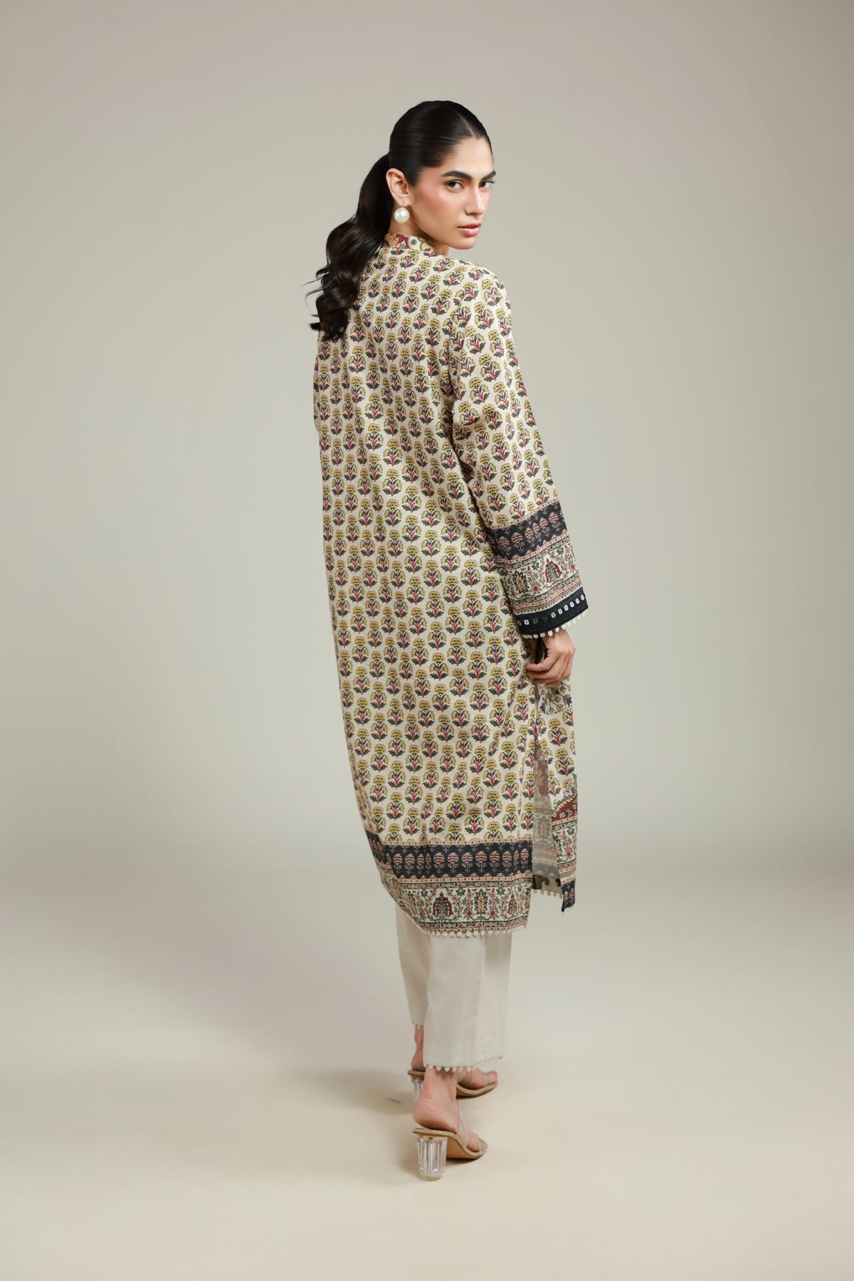 Embroidered Messuri Fabrics 2 Piece | Top and Bottom - A113-26-111EE1-VG