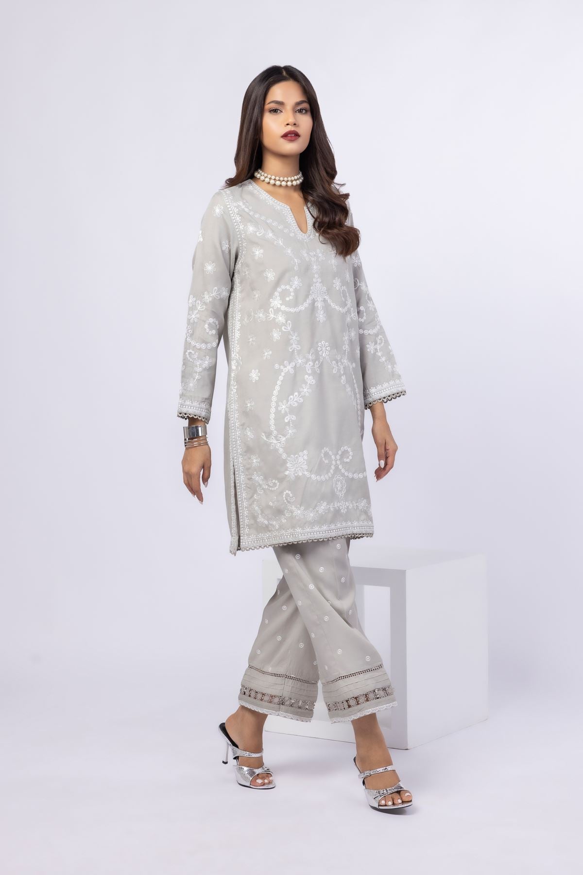 Embroidered Thai Silk Pants - 25-05S22-03TA-VG