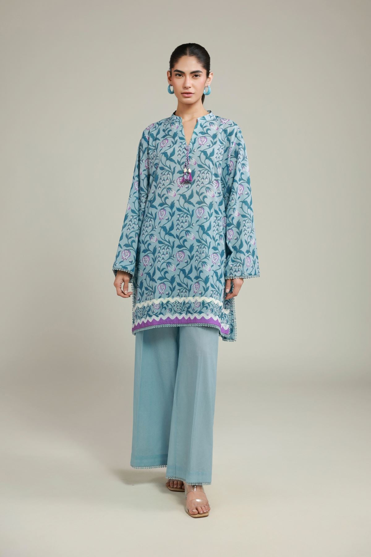 Printed Cambric Fabrics 2 Piece | Top and Bottom - A22-26-102FG1-VG