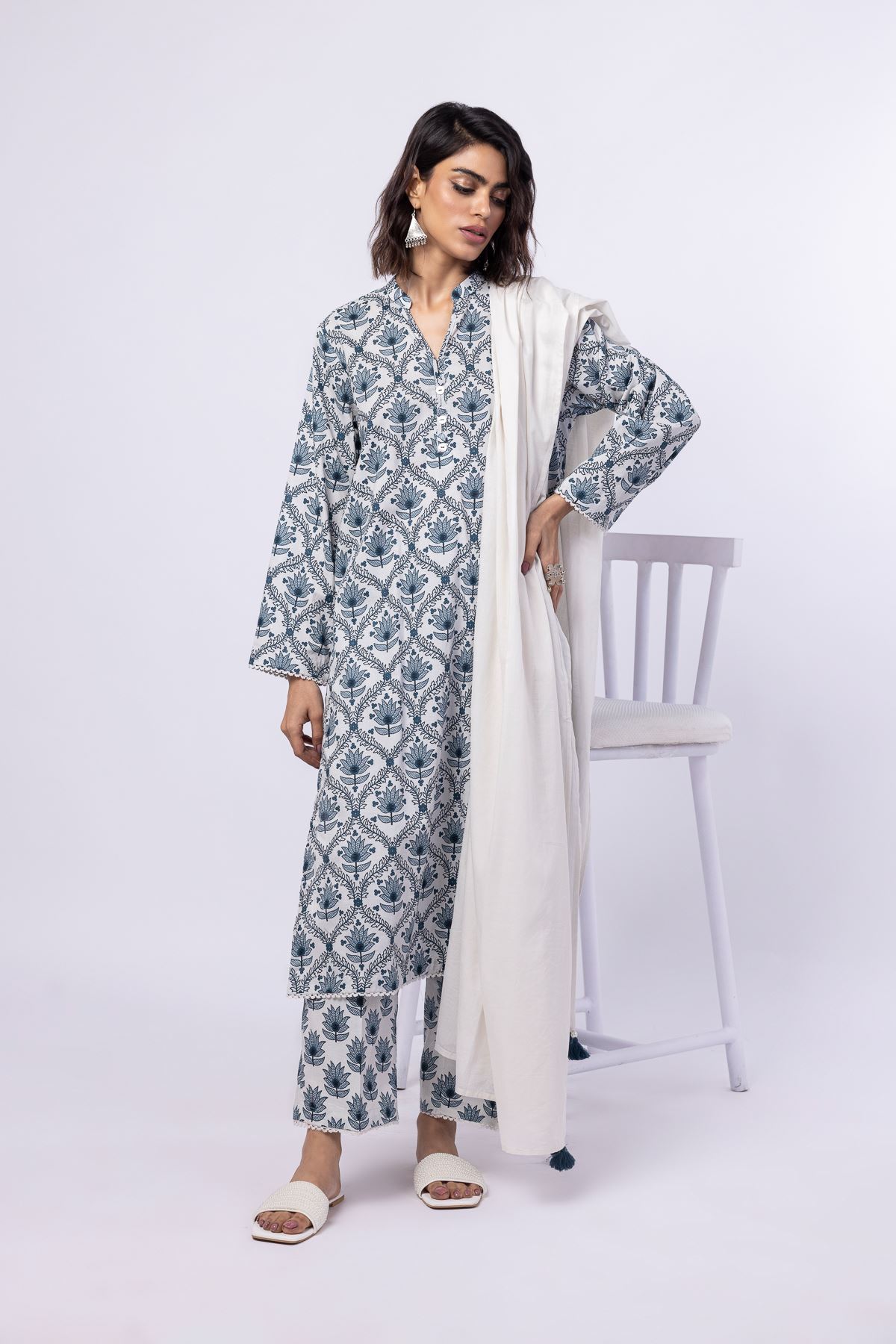 Printed Cambric Pants - 25-04EX14-05BA-VG