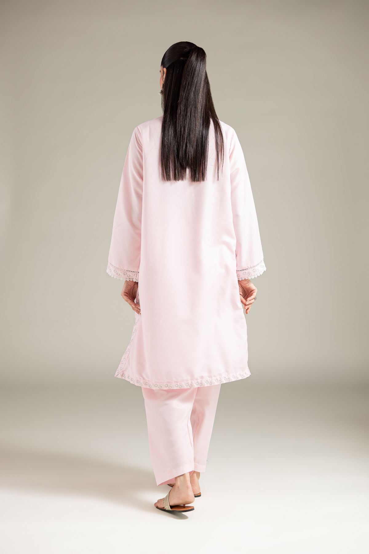 Embroidered Blended Cambric Kurta - 1-26-125-A-D-VG