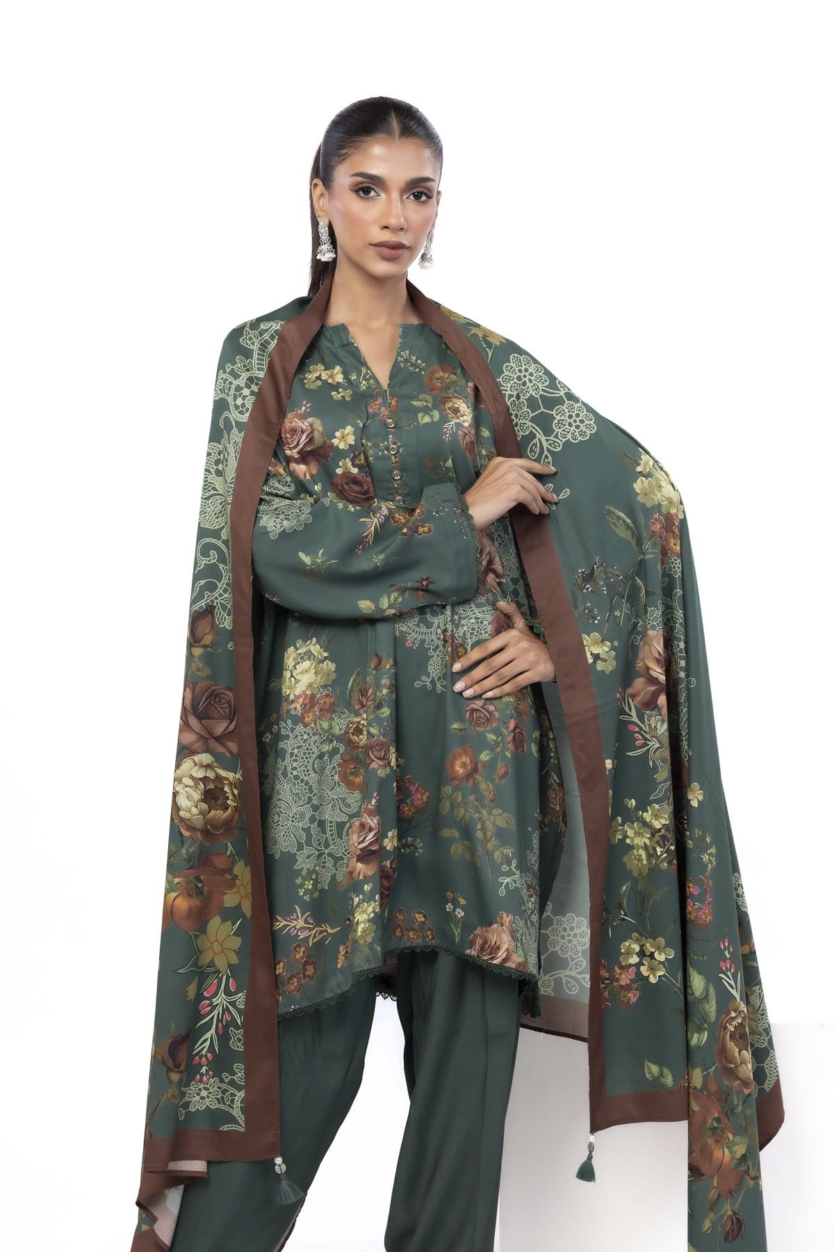 Printed Marina Tailored 3 Piece - LKN99AST-VG