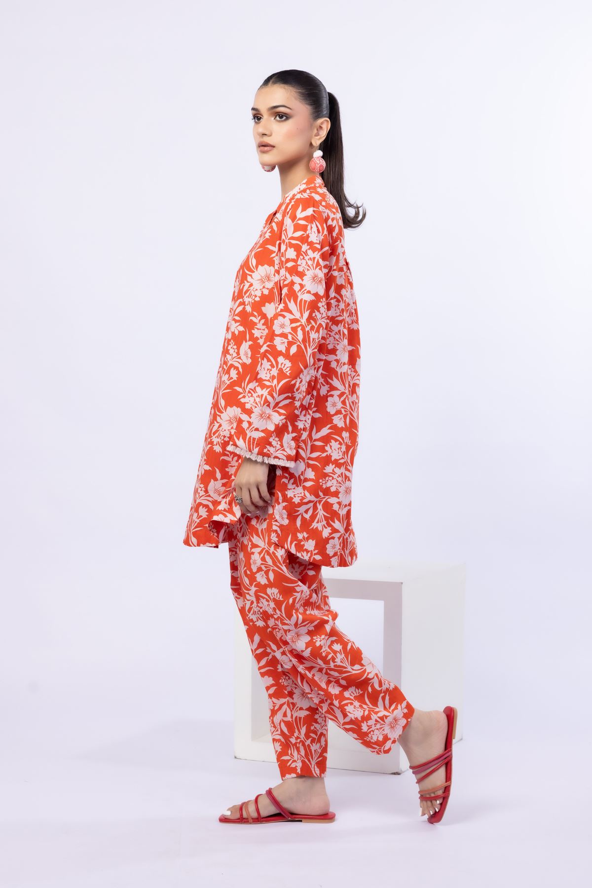 Printed Cotton Dobby Shalwar - 25-07-7E5-07BB-VG