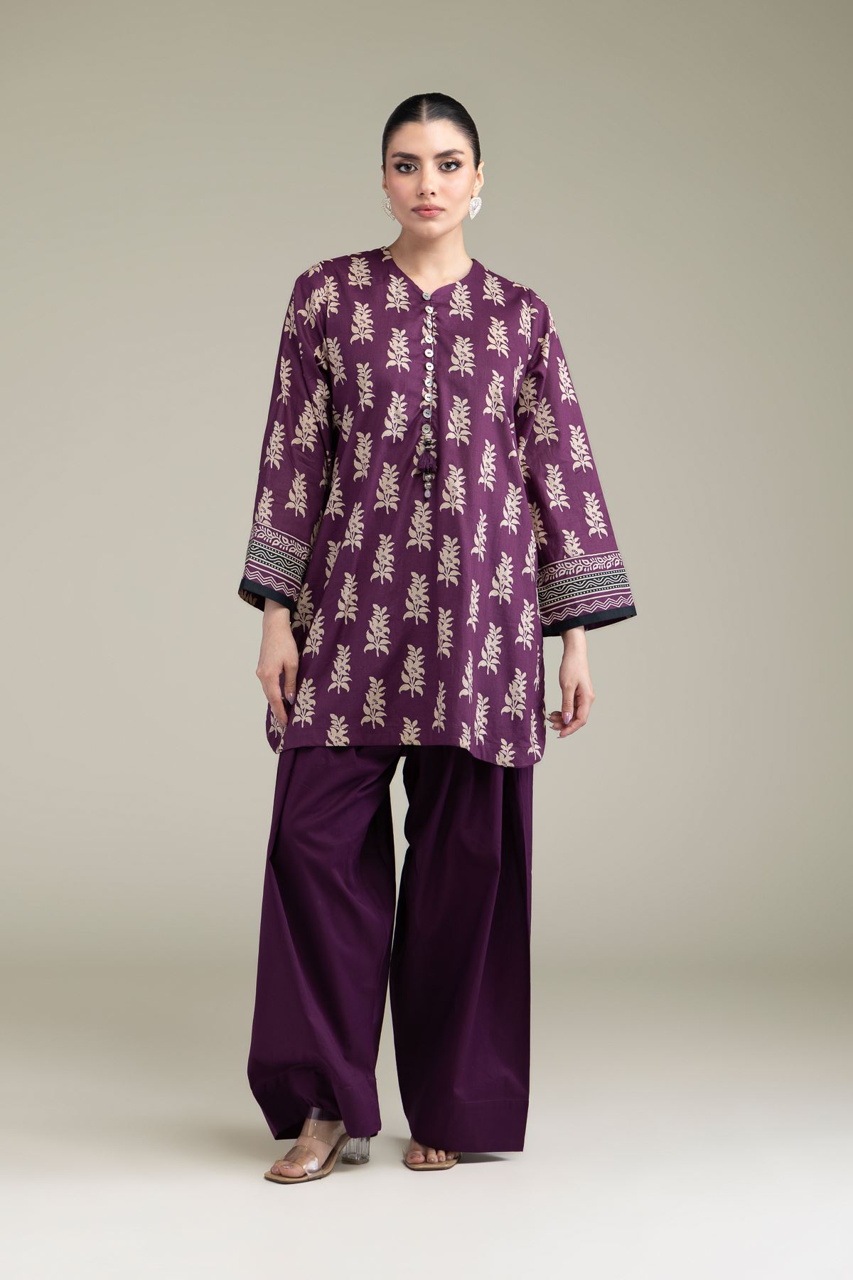 Printed Cambric Cambric Shalwar - 1-26-209-A-C2-VG