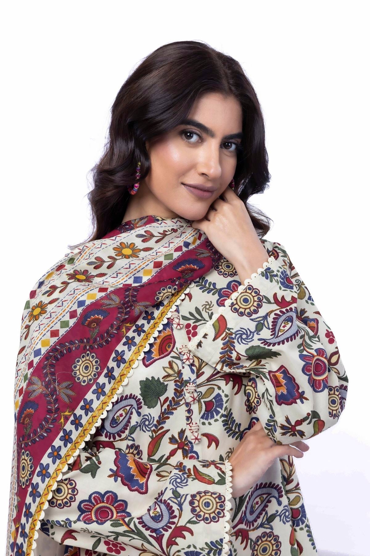 Printed Cotton Fabrics 3 Piece - A22-26-102FA1-VG