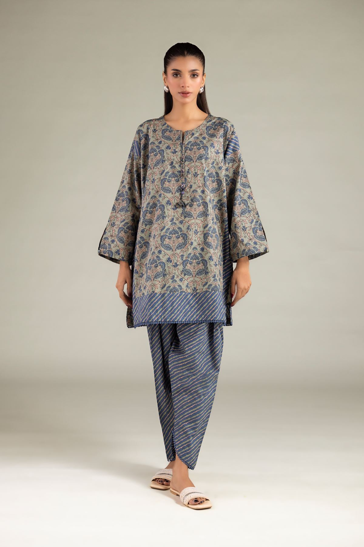 Printed Cambric Printed Shalwar - 1-26-111-A-D-VG