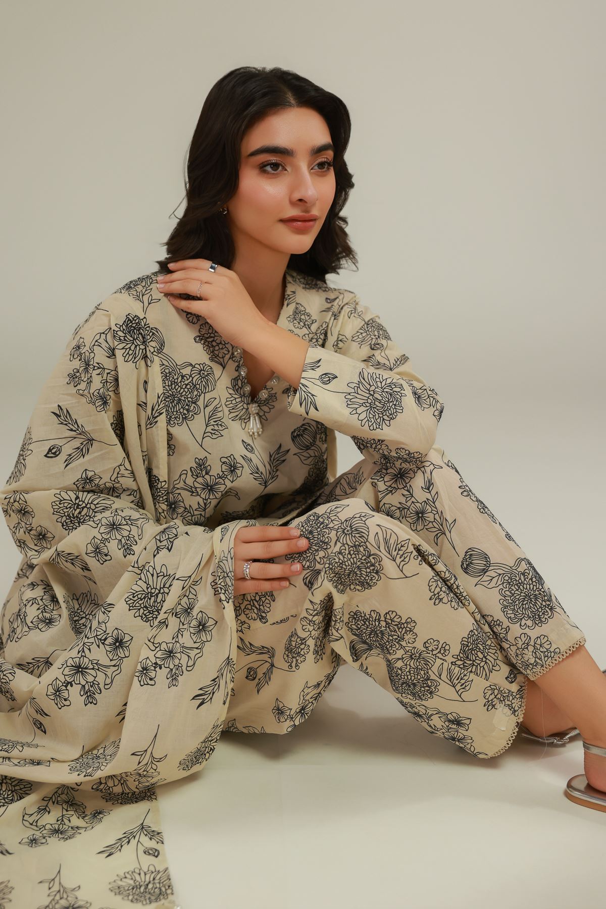 Lawn Printed Lawn Dupatta - 1-26-119-C-G-VG