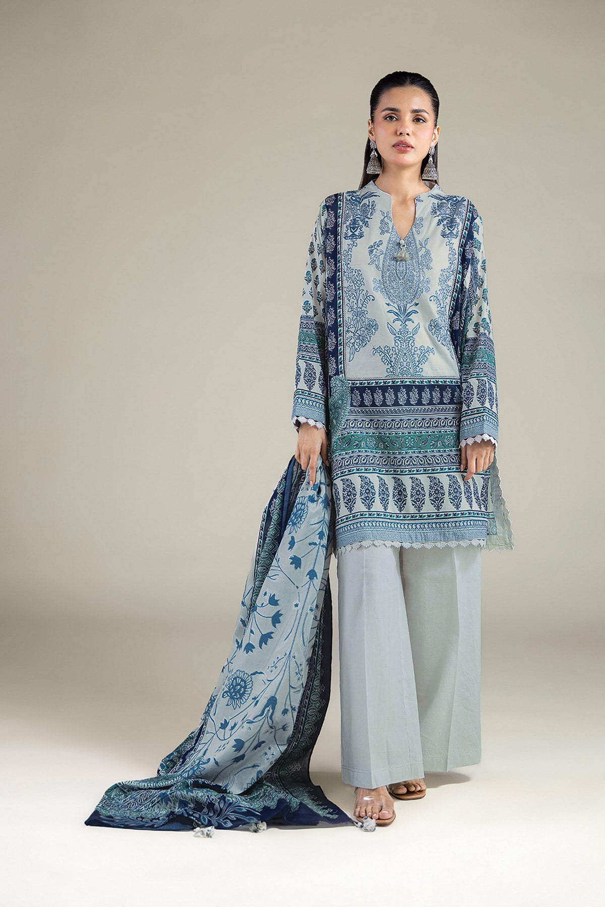 Printed Jacquard Fabrics 3 Piece - T-A33-26-207FD1-VG