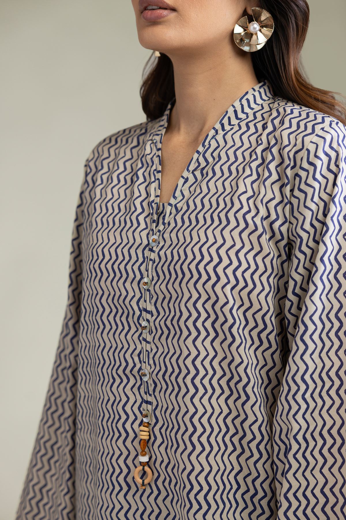 Printed Cambric Cambric Tailored 1-Piece - 1-26-102-A-F-VG