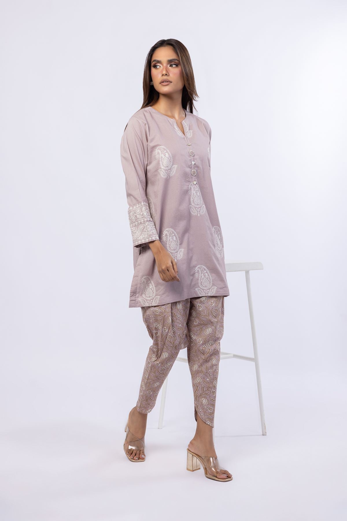 Printed Cambric Pants - 25-06-6E2-03BB-VG