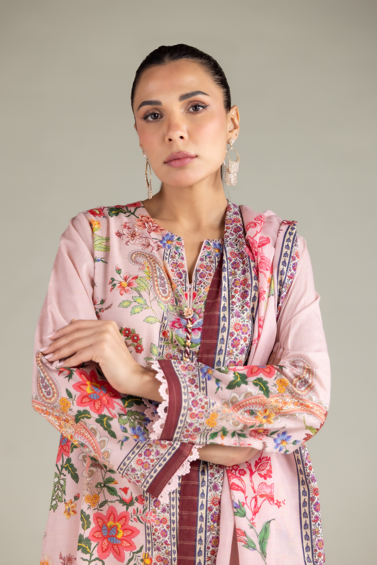 Printed Mesuri Fabrics 3 Piece - 1-26-102-A-F-VG
